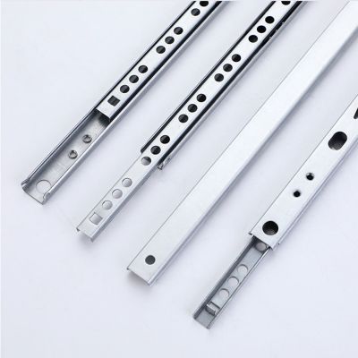 Drawer 2 Sections Slides Cupboard Cabinets Ball Bearing Replacement Hardware Sliding Accessory Bedroom Dormitory