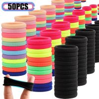 【YF】◆♧◐  50Pcs Colorful Elastic Hair Bands for Rubber Headband Scrunchie Kids Ponytail Holder Accessories