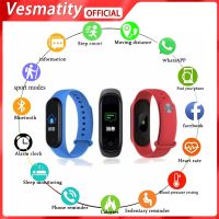 For Apple Xiaomi Huawei M3 Smart Watch Heart Rate Blood Pressure Monitor Motion Tracker Watch Stress Monitor Tracker Wristband