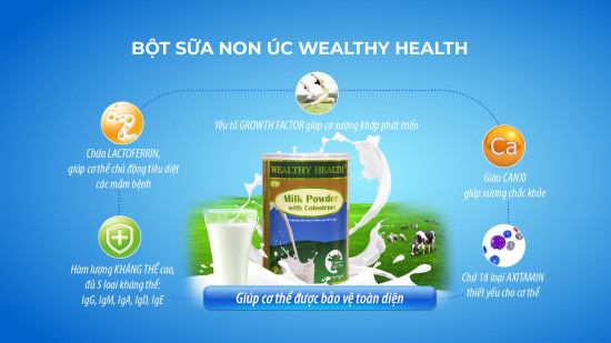 Sữa non úc wealthy health 400g tăng sức đề kháng - ảnh sản phẩm 3