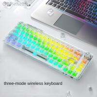 แฟชั่น♝♕Rhe20 Teclado Mecânico Sem Fio ตัวรับสัญญาณบลูทูธ Três Modo เกตเวย์ส่วนบุคคลปลั๊กเอนกประสงค์ Jogo Máquinas De Escritório