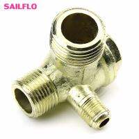 New 3-Port Brass Male Threaded Check Valve Connector Tool for Air Compressor G08 Whosale DropShip