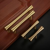 64/96/128MM Furniture Handle Door Pulls Wardrobe Dresser Cupboard Cabinets Drawer Shoe Box Knobs Furniture Hardware Brass Handle