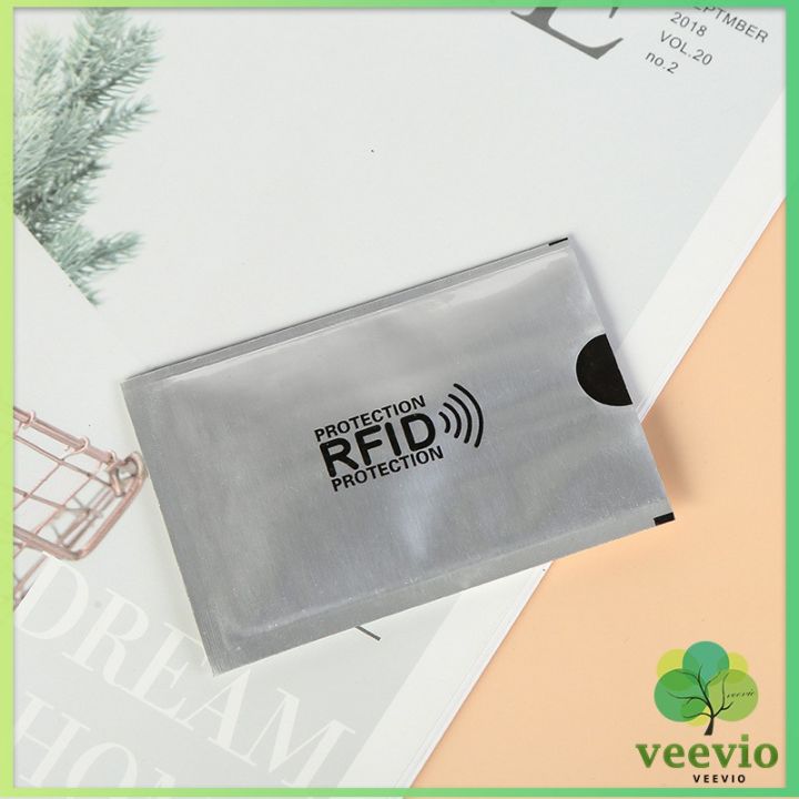 veevio-ซองอลูมิเนียมใส่บัตรเครดิต-กันขโมยข้อมูล-rfid-กันขโมย-ปลอกการ์ดฟอยล์-bank-card-case