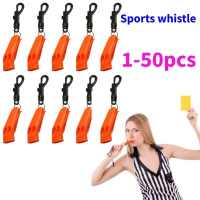 1-50PCS Outdoor Survival Whistle Camping Hiking Rescue Emergency Whistle Diving Football Basketball Match Whistle Survival kits