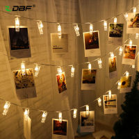 [DBF]3เมตร20LED ภาพคลิป H older ไฟ LED เชือกสำหรับคริสต์มาสปีใหม่งานแต่งงานตกแต่งบ้านนางฟ้าไฟแบตเตอรี่