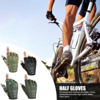 Bicycle Gloves Men Gel Non-Slip Gel Mens Half Finger Gloves Biking Gloves Half Finger Gloves-for Cycling /Workout/Motorcycle /Gym/Training/Outdoor workable