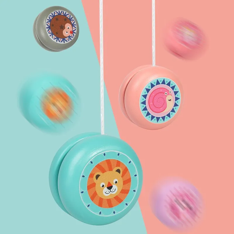 Cute Animal Prints Ladybug Toys Kids Yo-Yo Ball Creative Yo Yo