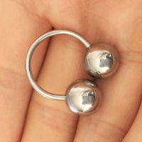 14G Big Ball Stainless Steel Horseshoe ring Barbell BCR Nose Ring Lip Eyebrow Body Piercing Jewelry CBR Tragus Helix Earring Electrical Connectors