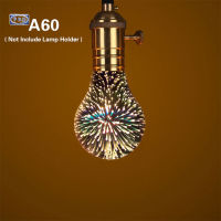 PDD 3D Star LED Lamp RGB E27 Fireworks Effect Edison Bulb Holiday Christmas Party Decor Light