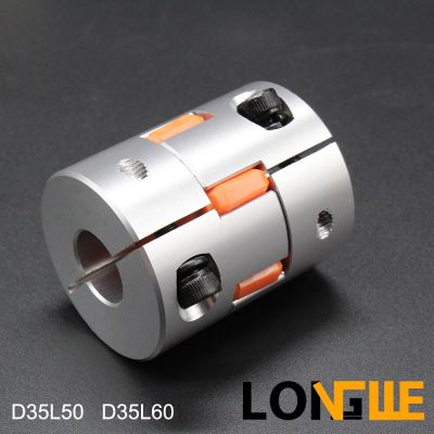 【Chat-support】 LONGWE LF-B-D35L50เซอร์โวเพลาพลัม L60 D35 3ขากรรไกร8mm-10mm-20mm ยืดหยุ่นอะโนไดซ์แข็งสำหรับจัดส่งอุปกรณ์