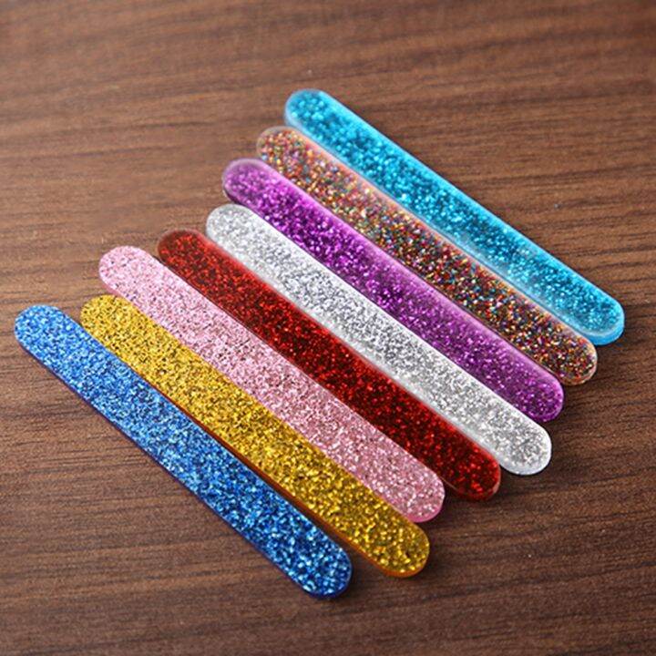 Glitter Acrylic Popsicle Sticks 