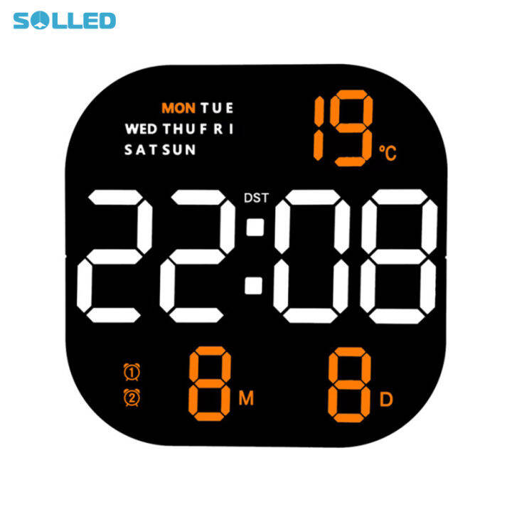 solled-led-digital-wall-clock-10-level-adjustable-brightness-time-temperature-date-display-wall-mounted-remote-control-alarm-clock-pdo