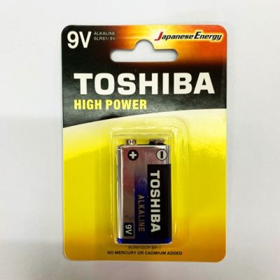 ถ่าน Toshiba Alkaline 9V ของแท้ ใช้ได้นานกว่าถ่านธรรมดา 3-4 เท่า