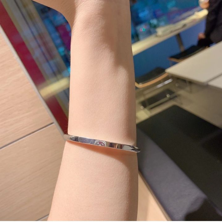 the-new-female-s999-solid-sterlingbracelet-finebear-push-pull-bracelet-contracted-girlfriend-girlfriends-birthday-gift