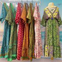 BOHO VISCOSE100% Barcelona Dress with tassel Bohemian Resort