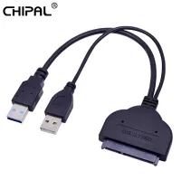 Chipal 25ยูเอสบีซม. 3.0ไปยัง Sata 3.0อะแดปเตอร์22pin 5Gbps Usb3.0 Sata Iii Converter With Usb 2.0สายไฟสำหรับฮาร์ดดิสก์ Ssd 2.5"