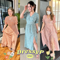 ?DressyPพร้อมส่ง?NEW!!! DP201 เดรสยาวเดินทะเล เดินชายหาด เตะทรายกรุบกริบ ผ่าหน้าขา กรุยกราย งานสั่งตัด ชุดสวยใส่ไปทะเล