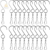 ABELEN 10ชิ้นหมุนแกว่ง360องศาตะขอเหล็กสเตนเลส S-Type S Hooks สร้างสรรค์แขวนในบ้าน