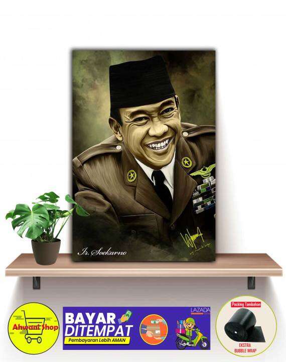 Poster Kayu Hiasan Dinding SOEKARNO PATRIOT BANGSA Bisa COD / Hiasan ...