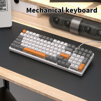 100คีย์คีย์บอร์ดแบบมีสายพลาสติก Backlight Home School Office GAMING deskyop Notebook LAPTOP Key BOARD