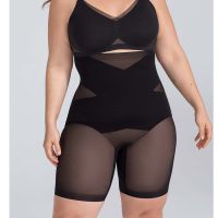 SuperPower Short Shapewear Lingerie For Women Sheer Mesh Bodysuit Panties Black Sexy Clothes Short Pants Skinny Lady Tight Belly