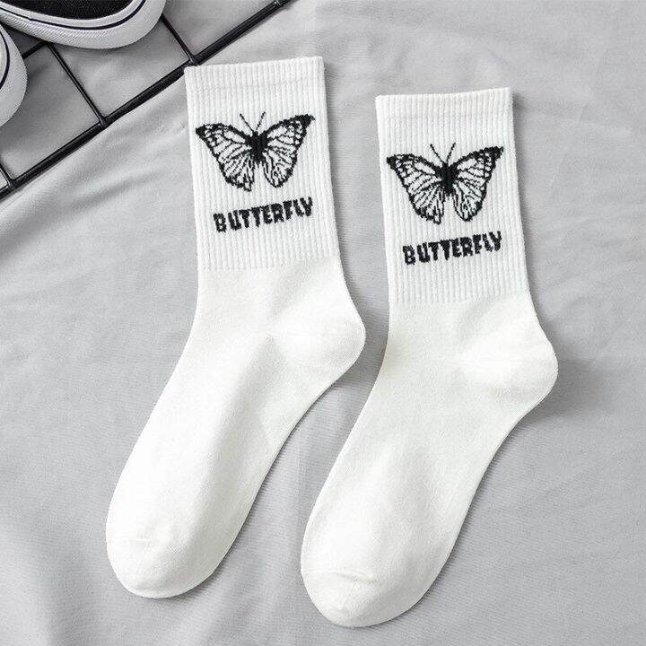 2021-trend-butterfly-socks-white-women-streetwear-harajuku-women-crew-cotton-socks-size-36-42-japanese-hip-hop-skateboard-socks