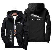 Jaguar 2023 Sp เสื้อโค้ทมีฮู้ดสำหรับผู้ชายเสื้อโค้ทซิปที่พิมพ์โลโก้รถเสื้อฮู้ดและเสื้อเชิ้ตผ้าสเวตผู้ชายไซส์ Asiansize