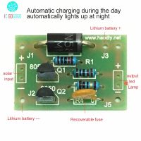 ชุด DIY ยอดนิยมวงจรควบคุมแผงไฟ LED ด้วยพลังงานแสงอาทิตย์เครื่องชาร์จลิเธียมคืนโมดูลควบคุมบ้าน/กลางแจ้งอัตโนมัติ