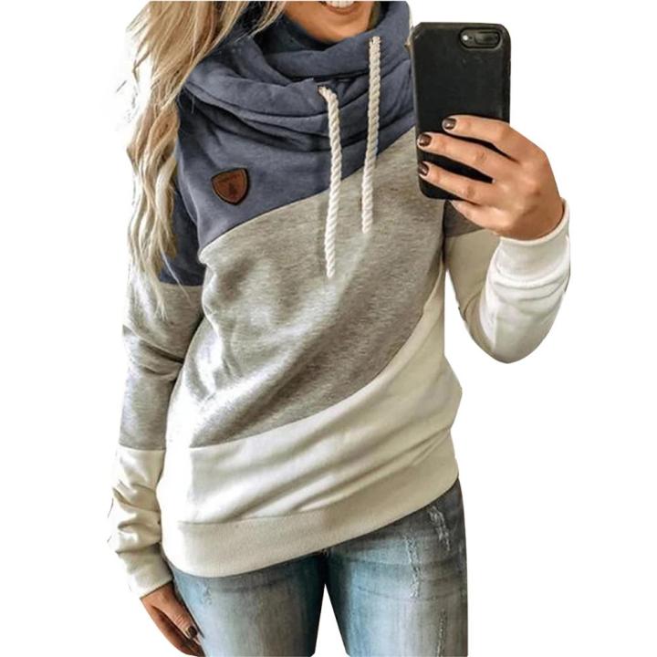 autumn-winter-women-cowl-neck-color-block-patchwork-fall-hoodie-sweatshirt-long-sleeve-pullover-casual-warm-hooded-tops-5xl