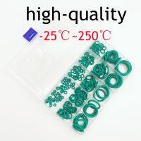 125pcs FKM Green O Ring Thickness 3.1mm Acid Base High Temperature Oil Resistance Sealing Gaskets Multi Size Maintenance Box Set