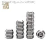 1/10/50pc M6 M8 M10 M12 M16 DIN913 304 stainless steel Allen Head Hex Hexagon Socket Flat Point Set Screw End Grub Headless Bolt