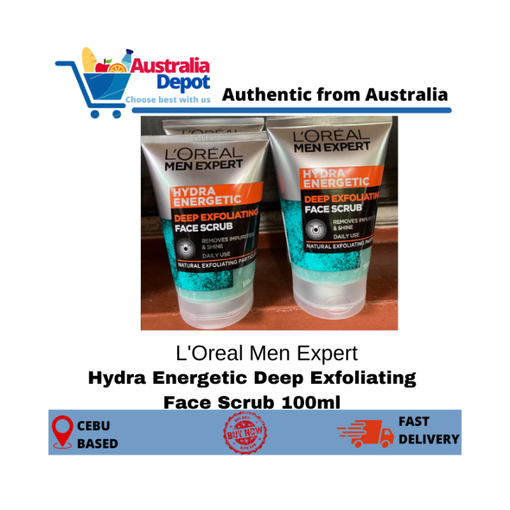 L'oreal Men Expert Hydra Energetic Deep Exfoliating Face Scrub 100ml