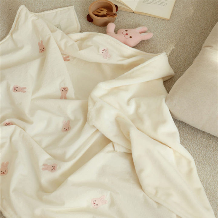 ผ้าฝ้ายเด็กพันผ้าห่มทารกแรกเกิดน่ารักหมีกำมะหยี่นุ่มผ้าห่มเตียงเด็กทารก-recieving-ผ้าห่มทารกอุปกรณ์