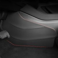 For Tesla Model Y Model 3 TPE Central Control Side Defense Anti-kick Pad Protective Foot Pad Central Control Side Panel Cover