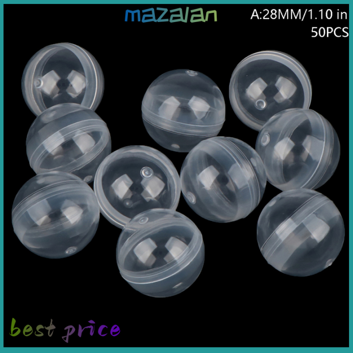 mazalan-50pcs-clear-แคปซูลของเล่นแปลกใจลูกภาชนะเล็กๆทำให้รูปแบบ