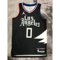 Hot 【hot pressed】2023 nba jersey Los Angeles Clippers No.0 Westbrook black limited basketball jersey