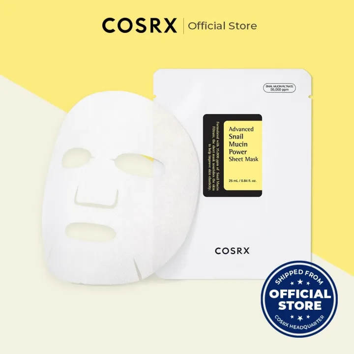 COSRX Advanced Snail Mucin Power Sheet Mask [3510 Masks] Snail