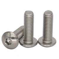 M5 M5*35/40/45/50/55/60/65/70/75/80/90 304 316 Stainless Steel SS DIN7380 Mushroom Round Hex Hexagon Socket Button Head Screw Nails Screws  Fasteners