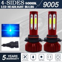 2PCS Car Headlight Mini Lamp H7 LED Bulbs H8 H9 H11 Headlamps Kit 9005 HB3 9006 HB4 6000k Fog blue light 12V 24V 80W 8000LM 22W Bulbs  LEDs  HIDs