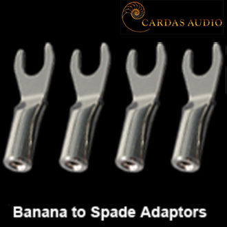 ของแท้จากตัวแทน CARDAS BTS Banana to Spade Adaptors audio grade SET 4 หัว  / ร้าน All Cable
