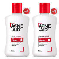 [แพ็คคู่ สุดคุ้ม] Acne Aid Liquid Cleanser 100 ml (จำนวน 2 ขวด) แอคเน่-เอด ลิควิด คลีนเซอร์ สีแดง Acne-Aid แอคเน่ เอด Cleansing คลีนซิ่ง ทำความสะอาดผิวหน้า ครีมล้างหน้า สำหรับ ผิวมัน ผิวผสม และ เป็นสิวง่าย