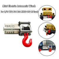 Hot sale Rc Car Metal Steel Wiring Automatic Simulated Winch For 110 Axial Scx10 90046 D90 Traxxa s Trx4 Remote Control Climber