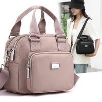 Fashion Large-Capacity Nylon Cloth Female Bag Casual All-Match Handbag Fashion Solid Color Middle-Aged 【AUG】