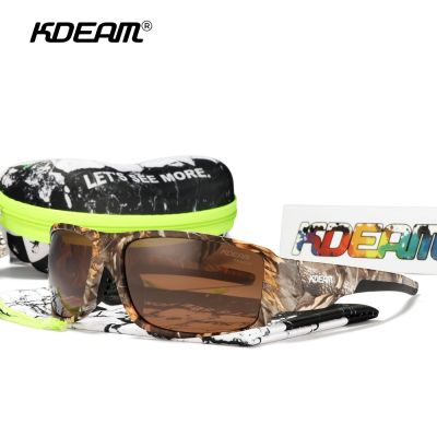 【CW】◇۞✲  KDEAM Performance Polarized Sunglasses Men Printing Pattern Designing Frame Glasses Transmittance Cat.3 Mens Goggles