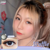 ร้านเลนส์สวยคอนแทคWink รุ่น Waffle สีGray เทา / สี Brown น้ำตาล ไม่มีค่าสายตา นำเข้าจากเกาหลี มี อย.ไทยของแท้100%(แฟชั่นสุดHit ขายดี)