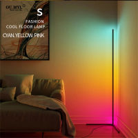 RGB LED floor lamp indoor home decoration corner modern floor lamp living room roman art standing stand lamp smart bluetooth wif