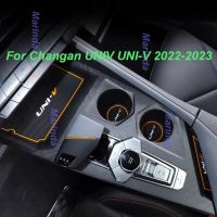 คอนโซลกลางรถไม่เสื่อกันลื่นสำหรับ Changan UNIV อุปกรณ์ตกแต่ง2022-2023อุปกรณ์ตกแต่งภายในป้องกันการลื่น UNI-V