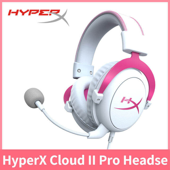 HyperX Cloud II Headset Gaming Merah Muda, Headset Asli Dengan Suara ...