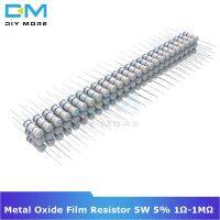 50PCS Metal Oxide Film Resistor 5W 5 5 -5 1R-1M 1K 2.2K 4.7K 5.1K 6.8K 10K 15K 22K 47K 100K Ohm Resistance Diy Electronic